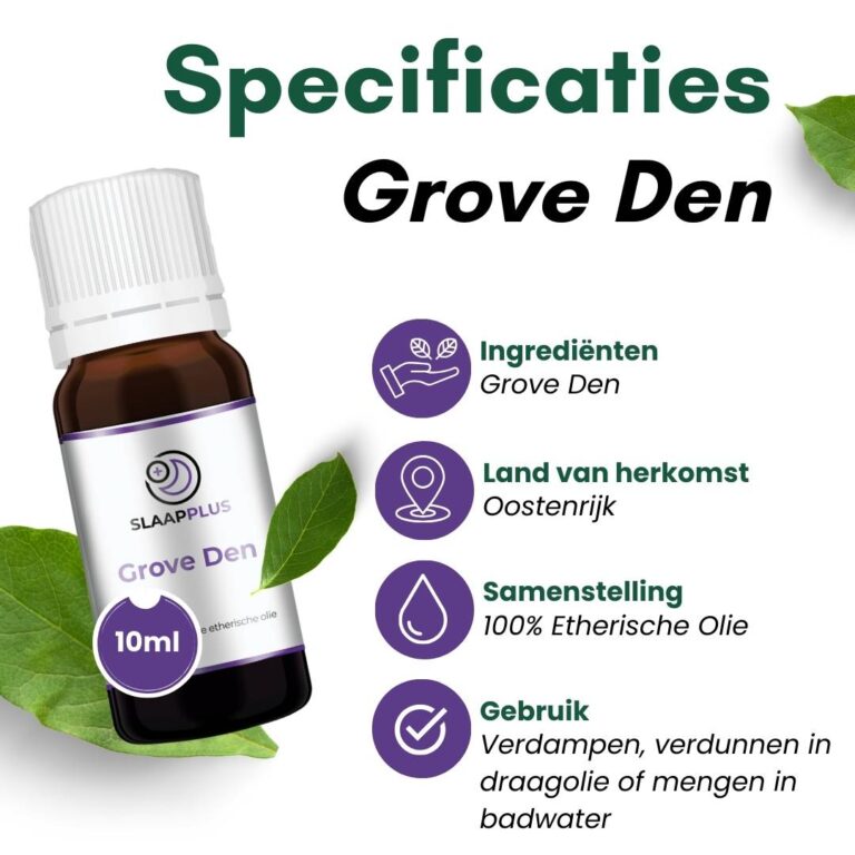 Grove Den Essentiële olie Specificaties-min