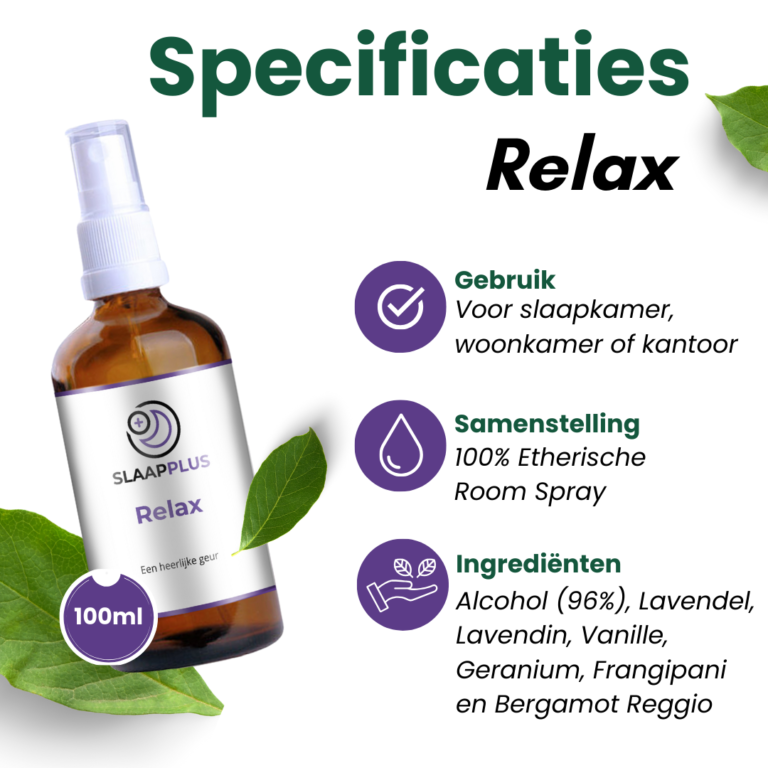 Relax Lekker Room Spray Specificaties