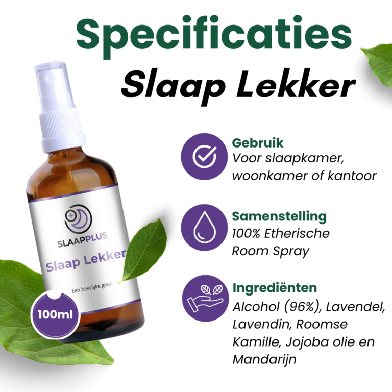 Slaap Lekker Room Spray Specificaties